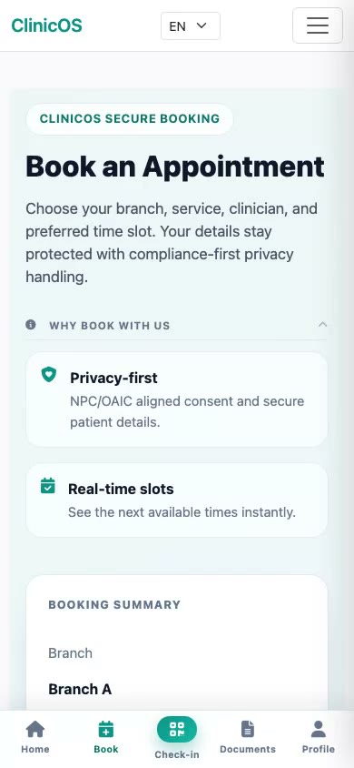 ClinicOS patient journey demo thumbnail